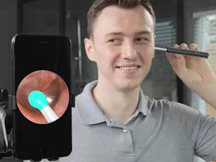 GizmX Visual Ear Cleaner — HD camera view streamed to your smartphone